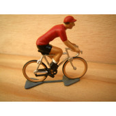 Figurine cycliste : maillot rouge du vainqueur du tour d'Espagne