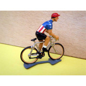 Figurine cycliste : maillot des USA en danseuse