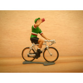 Figurine cycliste : maillot italien à la gourde