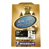 Chambre à air MICHELIN Aircomp Ultra Light C4 26x1.60 à 2.10 - Presta 40 mm- ETRTO 37/54-559