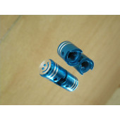 Bouchon de valve en forme de piston bleu