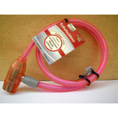 Antivol câble à clé, Point, 80cm, rose