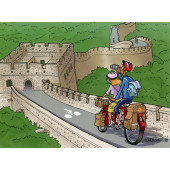 Carte postale vélo en Chine