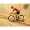 Figurine cycliste : maillot rose du vainqueur du tour d'Italie