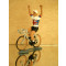 Figurine cycliste : maillot anglais bras levés