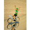 Figurine cycliste : maillot italien bras levés