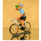 Figurine cycliste : maillot de Belgique à la gourde