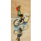 Figurine cycliste : maillot du Portugal bras levés
