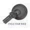 Rétroviseur BUSCH&MULLER Cycle star 901/2, fixation en embout de guidon, diamètre 60mm
