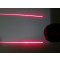 Feu arrière laser piste cyclable, 5 leds, à piles, fixation sur tige de selle (livré sans les piles)