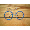 Vélo lunettes bleues guidon de course