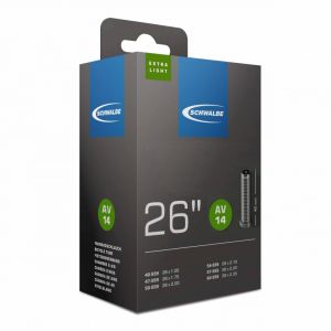 Chambre à air SCHWALBE AV14 Extralight 26p valve Schräder - ETRTO 40/60-559 - CA AV14