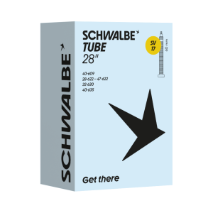 Chambre à air Schwalbe SV17 Extra Longue 28p (700C) valve Presta de 60 mm - ETRTO 28/47-609/635 -  CA SV17EX