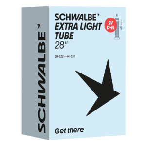 Chambre à air Schwalbe SV17-EL - valve presta extra light - ETRTO 28/44-622 - 10463443 - CA SV17-EL
